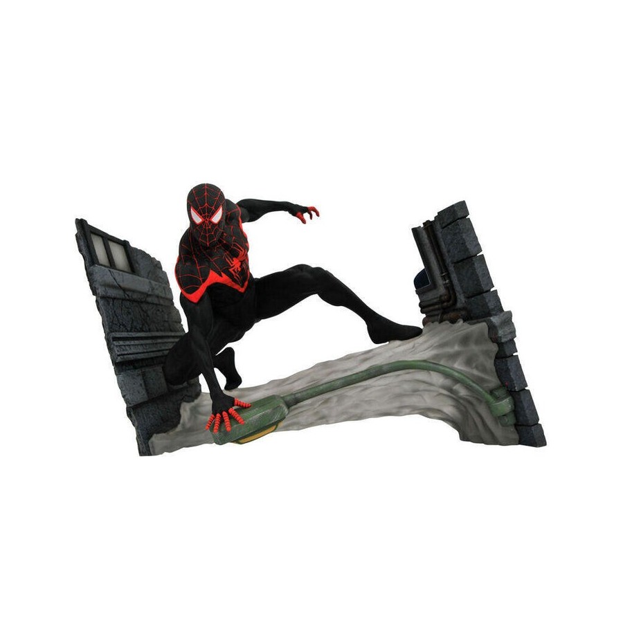 Figura miles morales spiderman marvel comic gallery 18cm