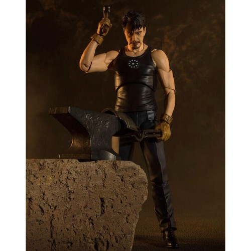 Figura articulada tony stark birth of iron man 15cm