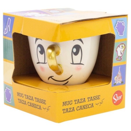 Taza 3d chip la bella y la bestia disney