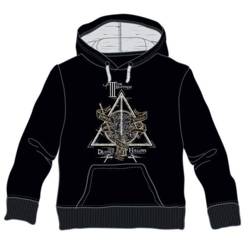 Sudadera capucha deathly hallows harry potter talla 10