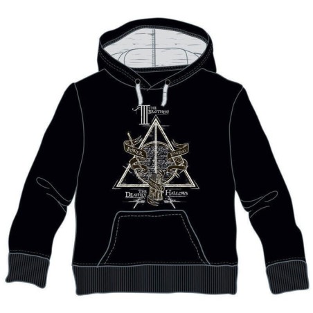 Sudadera capucha deathly hallows harry potter talla 10
