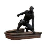 Estatua spiderman traje negro spiderman marvel 18cm
