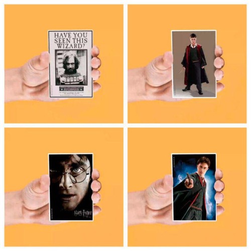 Set 4 imanes lenticulares harry potter surtido