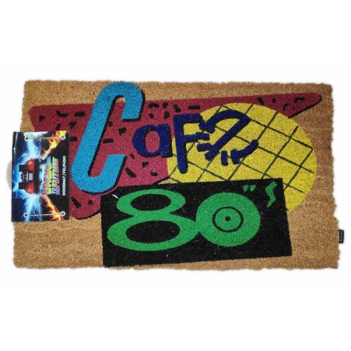 Felpudo cafe 80s regreso al futuro
