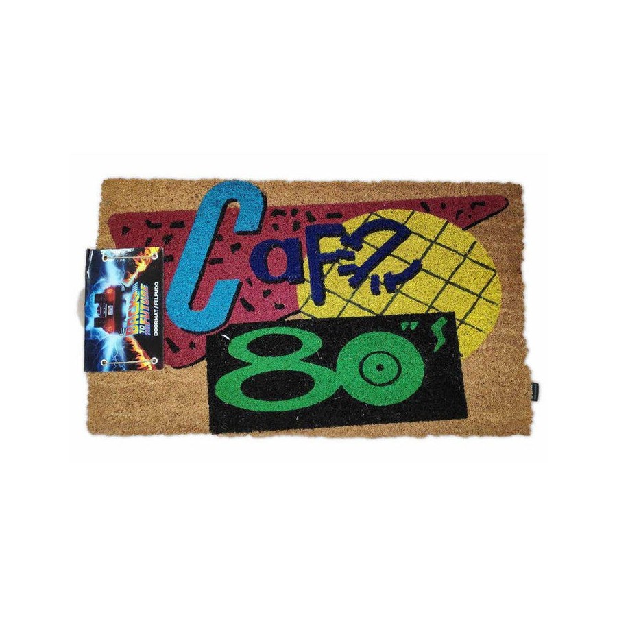 Felpudo cafe 80s regreso al futuro