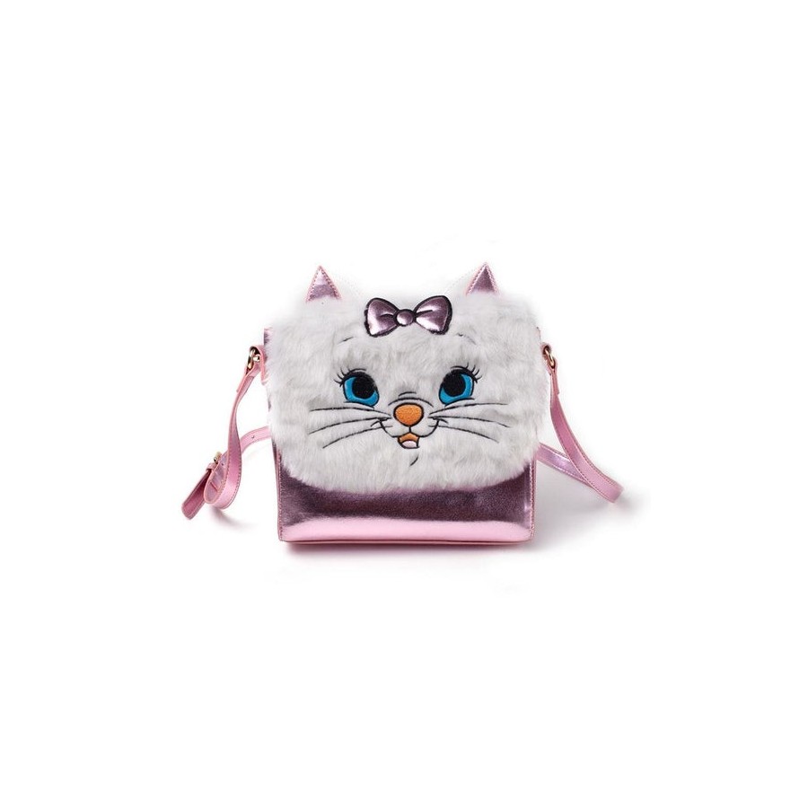 Disney marie shoulder bag with furry flap multicolor mujer bolsa de hombro