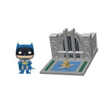 Figura pop dc comics batman 80th hall of justice with batman
