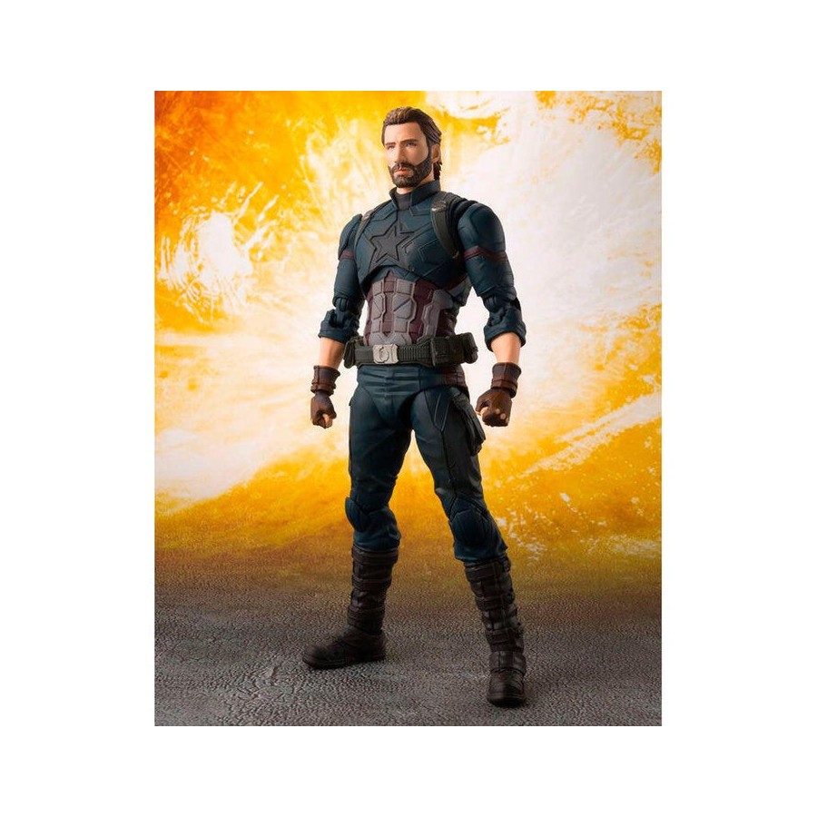 Figura articulada capitan america infinity war vengadores marvel 16cm