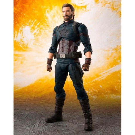 Figura articulada capitan america infinity war vengadores marvel 16cm