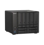 Qnap ts-h973ax-8g 9-bay nas amd ryzen v1500b 8gb ddr4 sodimm 5x2.5in/3.5in sata 6gbps + 2x2.5in u.2 nvme pcie gen3 x4