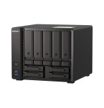 Qnap ts-h973ax-8g 9-bay nas amd ryzen v1500b 8gb ddr4 sodimm 5x2.5in/3.5in sata 6gbps + 2x2.5in u.2 nvme pcie gen3 x4