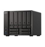 Qnap ts-h973ax-8g 9-bay nas amd ryzen v1500b 8gb ddr4 sodimm 5x2.5in/3.5in sata 6gbps + 2x2.5in u.2 nvme pcie gen3 x4