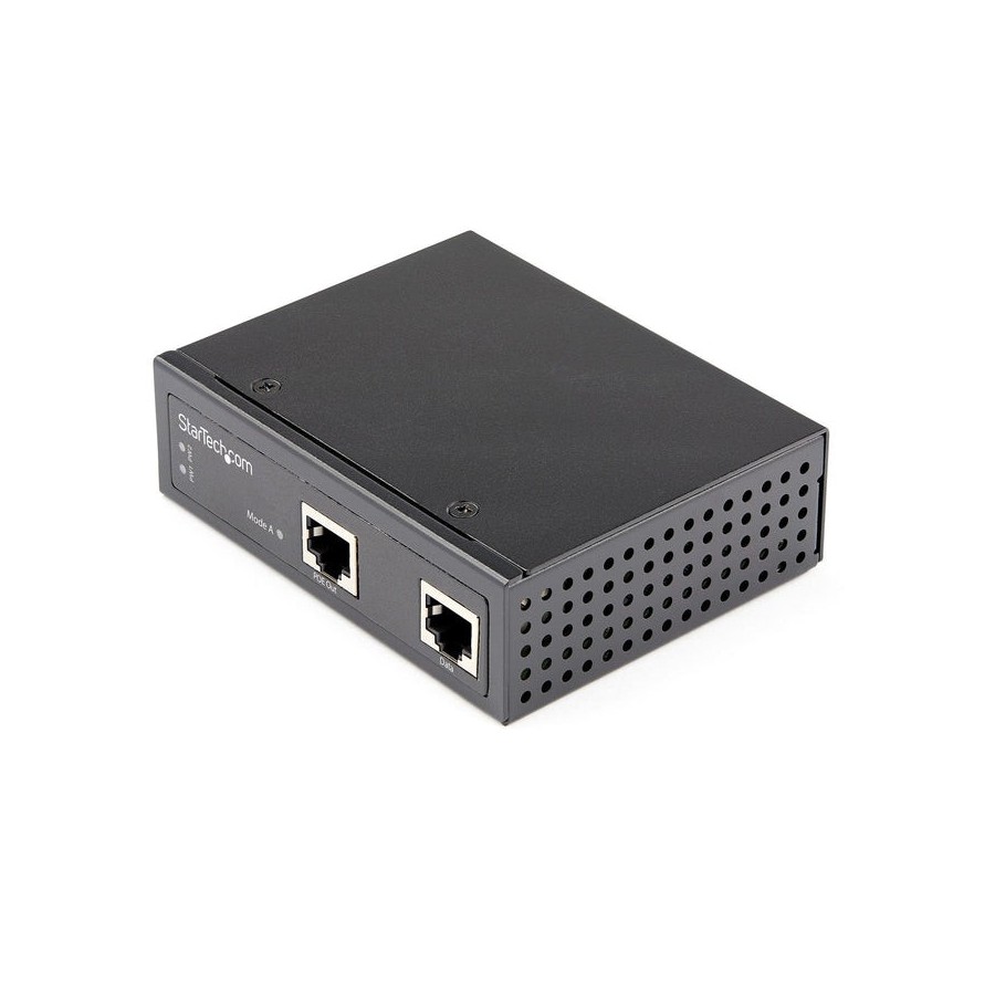 Startech inyector gigabit poe+ 30w din ip30