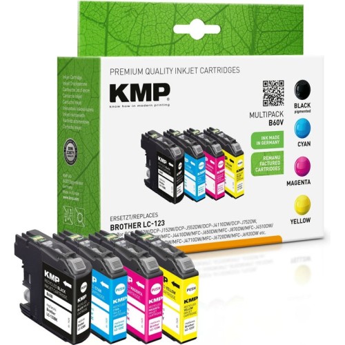 Kmp patrone brother lc123valbpdr multipack 4x 600 s. b60v