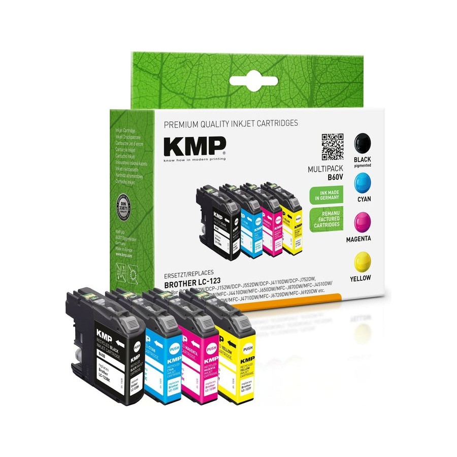 Kmp patrone brother lc123valbpdr multipack 4x 600 s. b60v