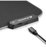 Sharkoon alfombrilla 1337 gaming mat 360 rbg 360x270x3 mm