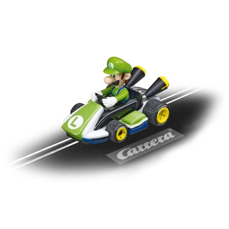 Carrera first nintendo mario kart - luigi, coche de carreras verde