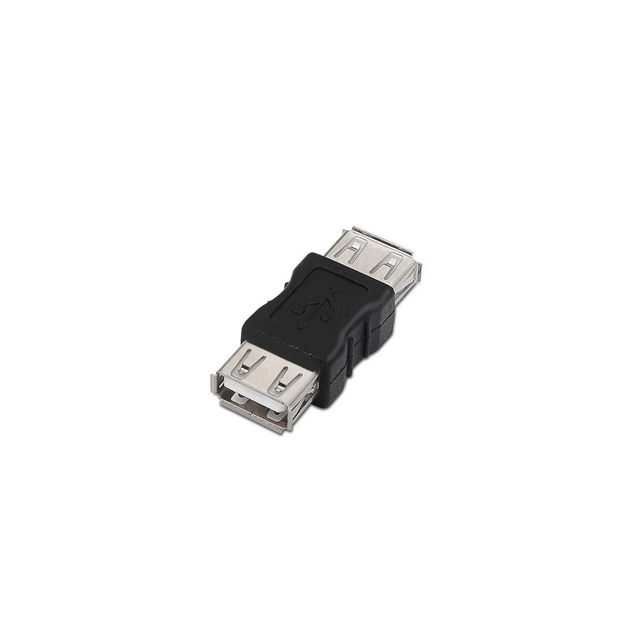 Aisens adaptador usb 2.0 - tipo a hembra hembra - negro