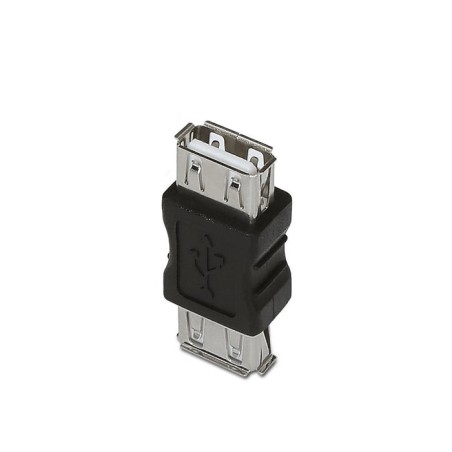 Aisens adaptador usb 2.0 - tipo a hembra hembra - negro