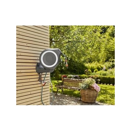 Enrollador automático de pared gardena rollup m - 20 m - blanco - 18612-20