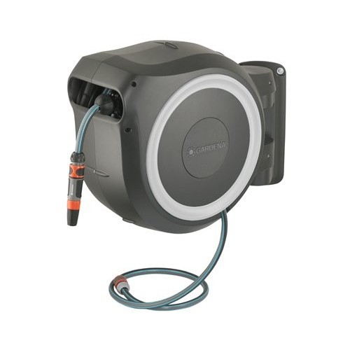 Portamangueras automatico rollup l (white) 30 m