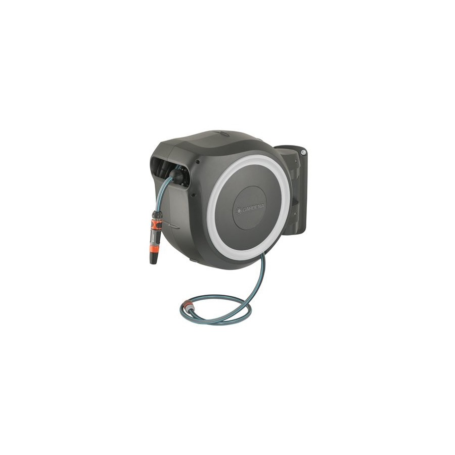 Portamangueras automatico rollup l (white) 30 m