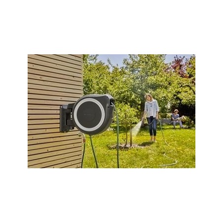 Portamangueras automatico rollup l (white) 30 m