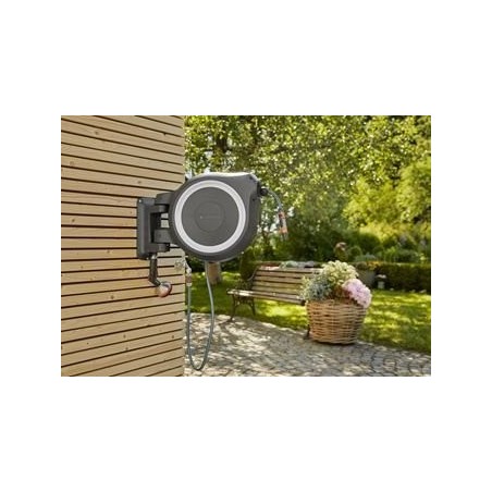 Portamangueras automatico rollup l (white) 30 m