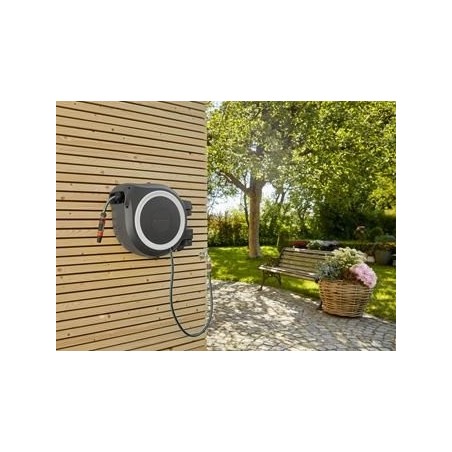 Portamangueras automatico rollup l (white) 30 m