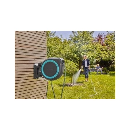 Portamangueras automatico rollup l (turquoise) 30 m