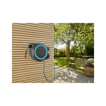 Portamangueras automatico rollup l (turquoise) 30 m