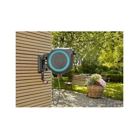 Portamangueras automatico rollup l (turquoise) 30 m