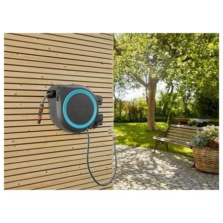 Portamangueras  de pared rollup xl (turquesa) gardena 35 m