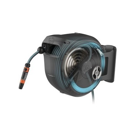 Portamangueras  de pared rollup xl (turquesa) gardena 35 m