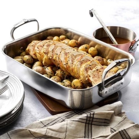 De buyer affinity casserole stainless steel 35x25 cm