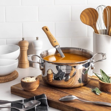 De buyer affinity saucepot acero inoxidable con tapa 28 cm  olla