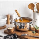 De buyer affinity saucepot acero inoxidable con tapa 28 cm  olla