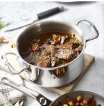 De buyer affinity saucepot acero inoxidable con tapa 28 cm  olla