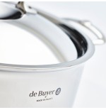 De buyer affinity saucepot acero inoxidable con tapa 28 cm  olla