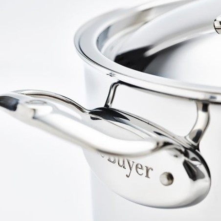 De buyer affinity saucepot acero inoxidable con tapa 28 cm  olla