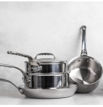 Cacerola affinity de buyer acero inoxidable con tapa 16 cm