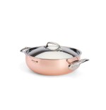 De buyer prima matera saucepot copper/steel 28cm curved induct.cacerola