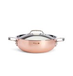 De buyer prima matera saucepot copper/steel 28cm curved induct.cacerola