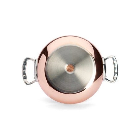 De buyer prima matera saucepot copper/steel 28cm curved induct.cacerola