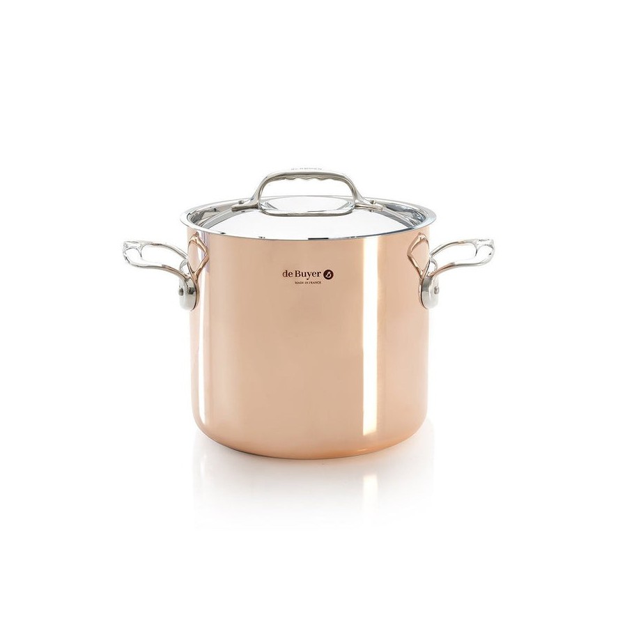 De buyer prima matera olla copper/steel extra high 20cm ind