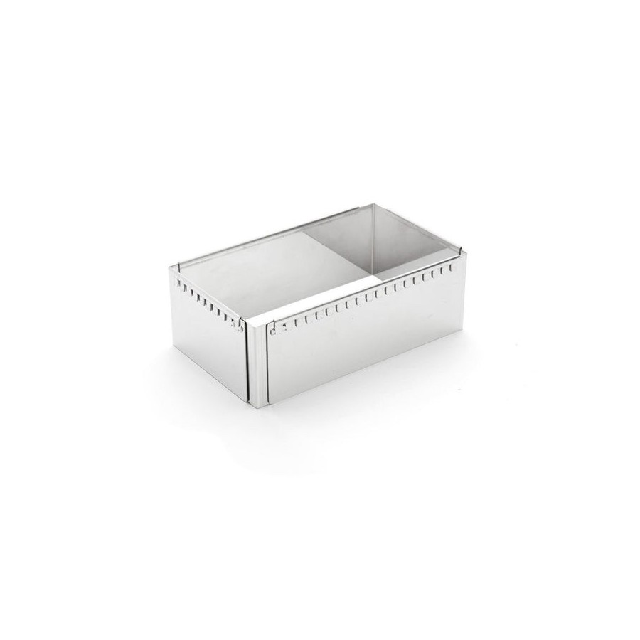 De buyer patisserie frame acero ajustable cuadrado 21-40 cm