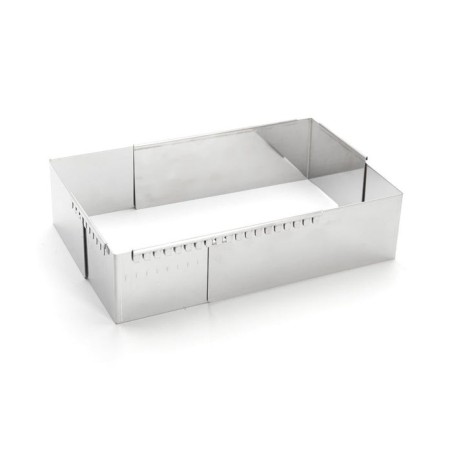 De buyer patisserie frame acero ajustable cuadrado 21-40 cm