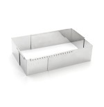 De buyer patisserie frame acero ajustable cuadrado 21-40 cm