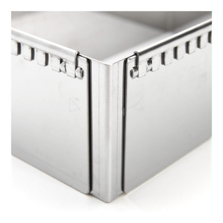 De buyer patisserie frame acero ajustable cuadrado 21-40 cm
