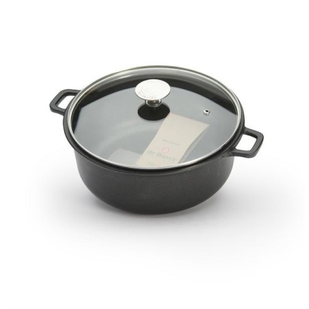 De buyer choc extreme saucepot con tapa de cristal induccion 24cm